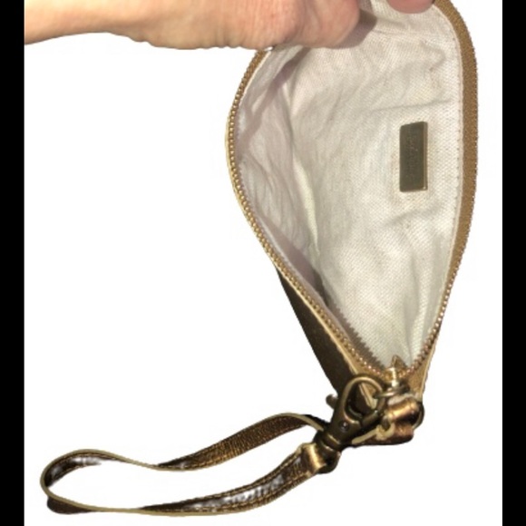 Michael Kors leather metallic wristlet - Picture 3 of 4